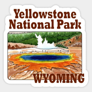 Yellowstone National Park, Wyoming Sticker